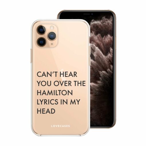 Black Hamilton Lyrics Phone Case