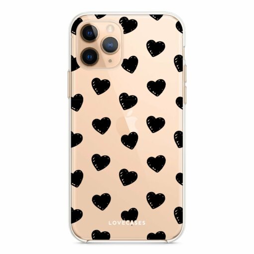 Black Hearts Phone Case