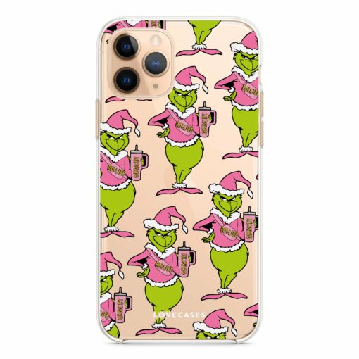 Boujee Grinch Pattern Phone Case