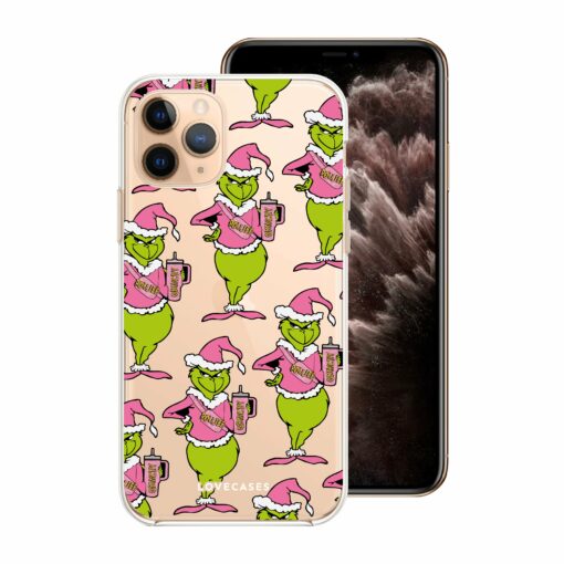 Boujee Grinch Pattern Phone Case