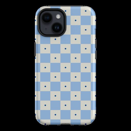 Checkers Blue Matte Case