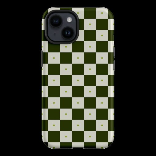 Checkers Green Matte Case