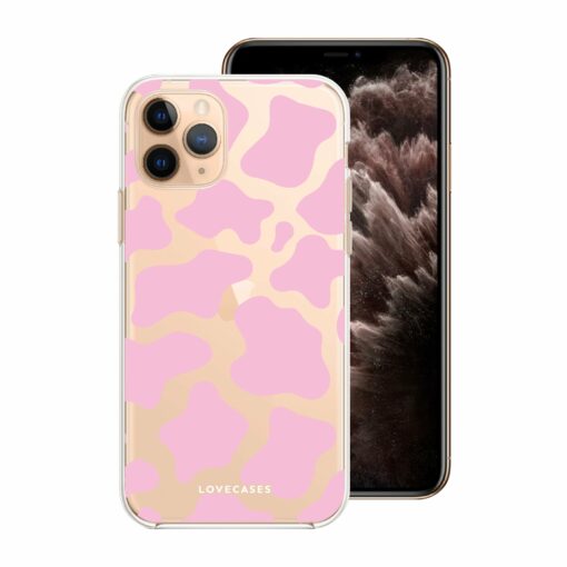Pastel Pink Cow Print Phone Case