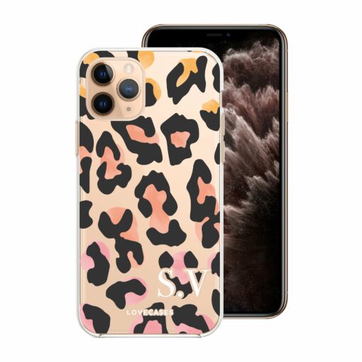 Personalised Coloured Leopard Phone Case