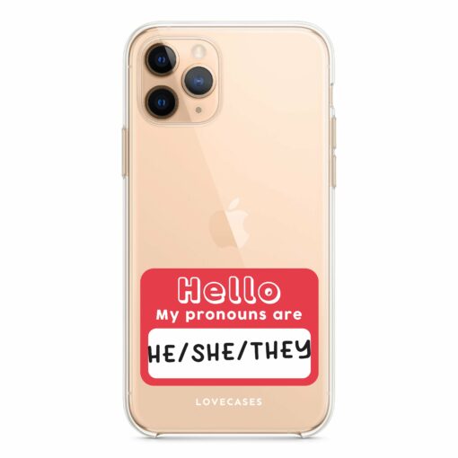 Personalised Hello My Pronouns Are Phone Case