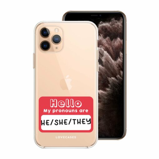 Personalised Hello My Pronouns Are Phone Case