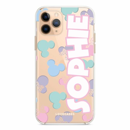 Personalised Pastel Mickey & Minnie Phone Case