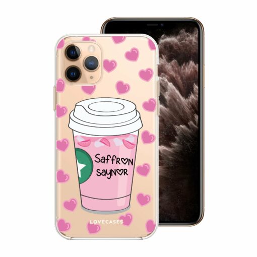 Personalised Pink Drink Phone Case