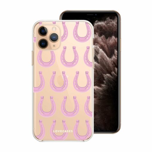 Pink Horseshoe Pattern Phone Case
