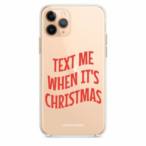 Text Me When It’s Christmas Pattern Phone Case