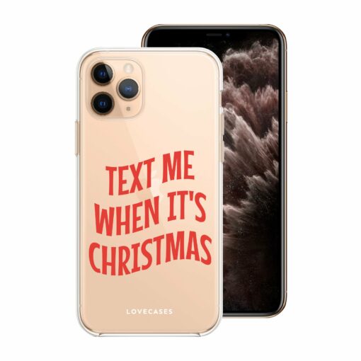 Text Me When It’s Christmas Pattern Phone Case