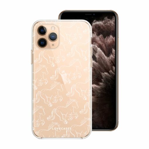 White Horses Pattern Phone Case