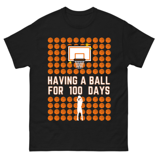 100 Days Of School Basketball T-Shirt