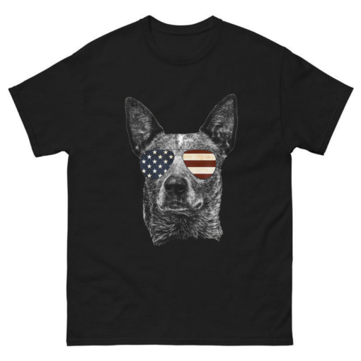 Australian Cattle Dog USA Flag Shirt