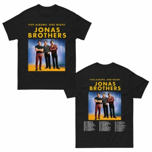 Jonas Brothers Five Albums One Night The Tour 2023 Shirt