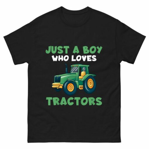Kids Lifestyle Just A Boy Who Loves Tractors Shirt