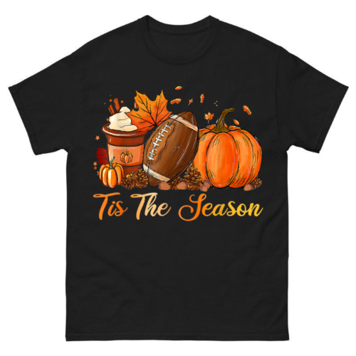 Pumpkin Spice Football Tis The Season Shirt