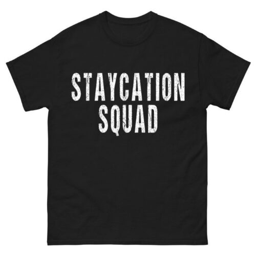 Staycation Vacation Retro Staycation Squad Shirt