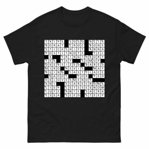 Stuffed Crossword Clue Shirt