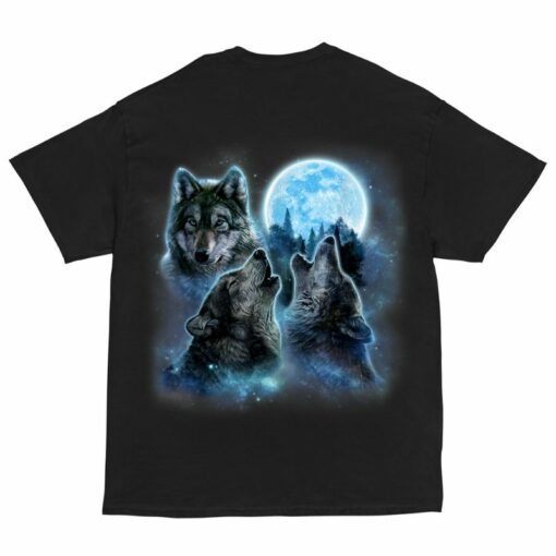 Three 3 Wolf Moon Shirt