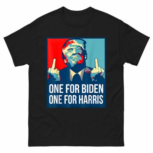 Trump Middle Finger Biden Harris Shirt