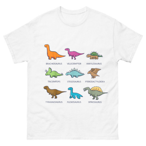 Types of Dinosaurs Educational Shirt