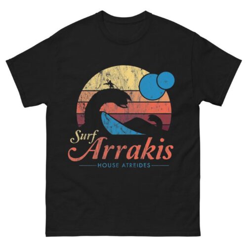 Visit Arrakis Vintage Distressed Surf Dune Shirt