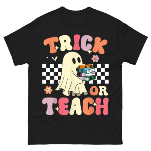 trick or teach halloween shirt