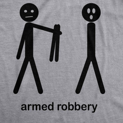 Armed Robbery Stick Figure Men’s Tshirt