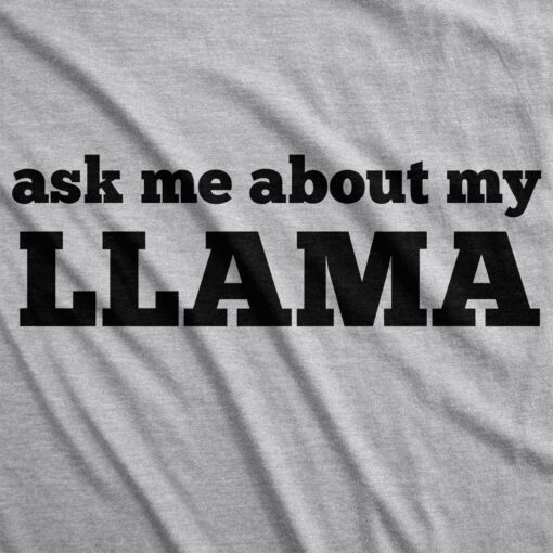 Ask Me About My Llama Flip Men’s Tshirt