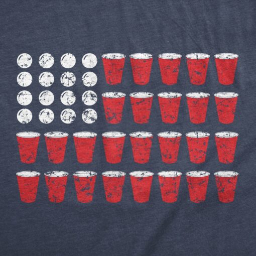 Beer Pong Flag Men’s Tshirt