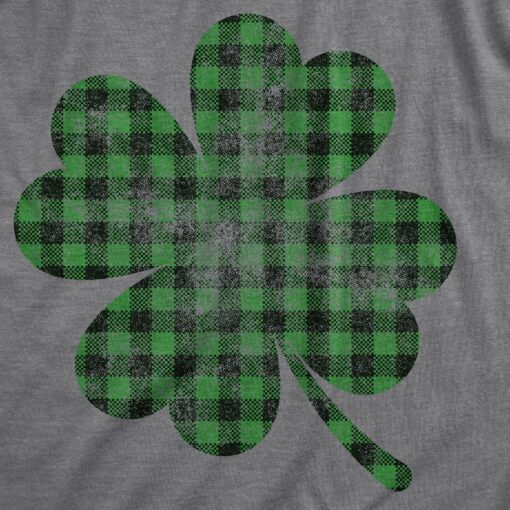 Buffalo Plaid Shamrock Men’s Tshirt