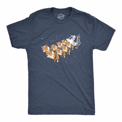 Corgi Sleigh Men’s Tshirt