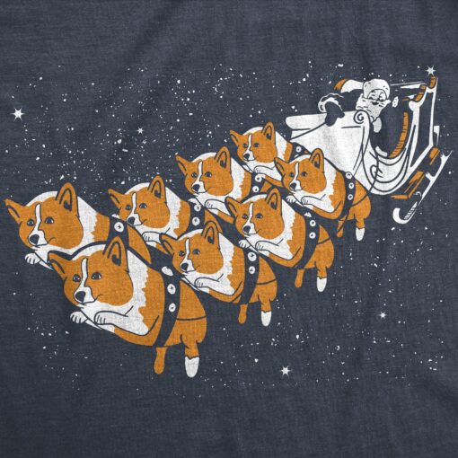 Corgi Sleigh Men’s Tshirt