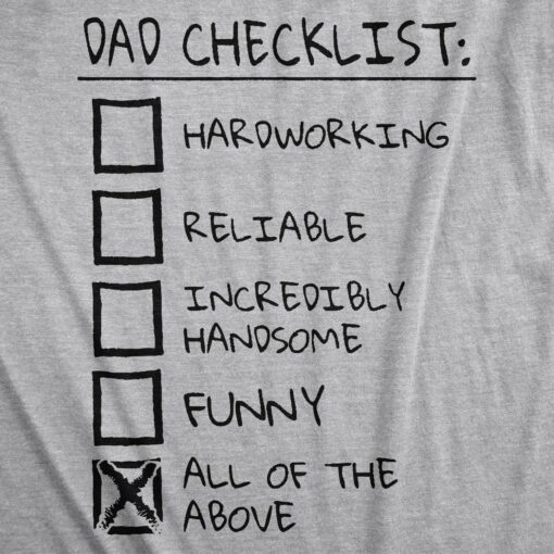 Dad Checklist Men’s Tshirt