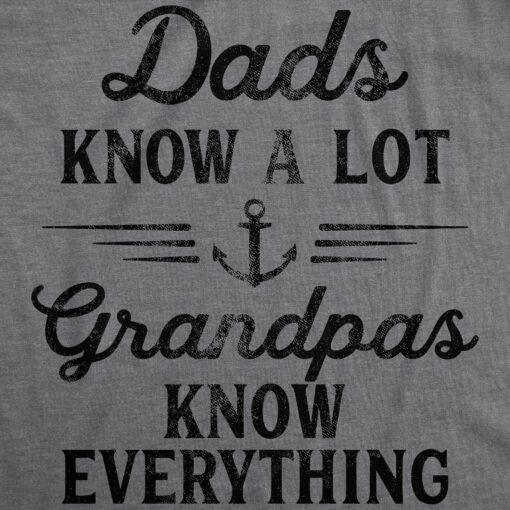 Dad Knows A Lot Grandpas Know Everything Men’s Tshirt