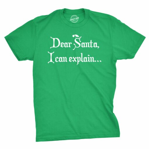 Dear Santa, I Can Explain Men’s Tshirt