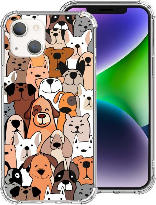 Dog On Phone Case Dog Cartoon