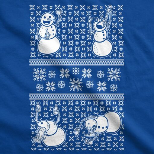 Drunk Snowmen Ugly Christmas Sweater Men’s Tshirt