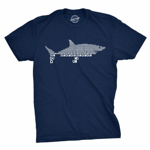 Dun Dun Dun Graphic Shark Text Men’s Tshirt