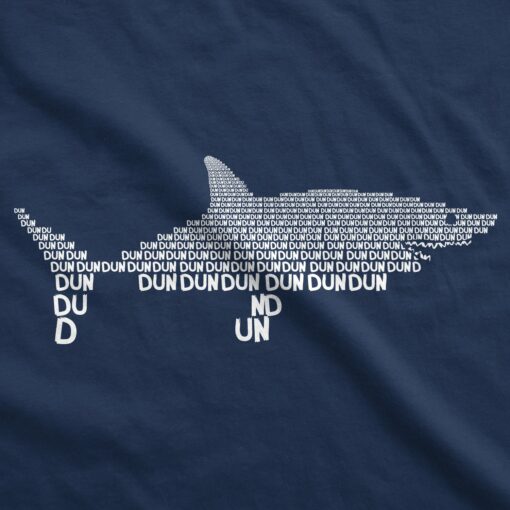 Dun Dun Dun Graphic Shark Text Men’s Tshirt