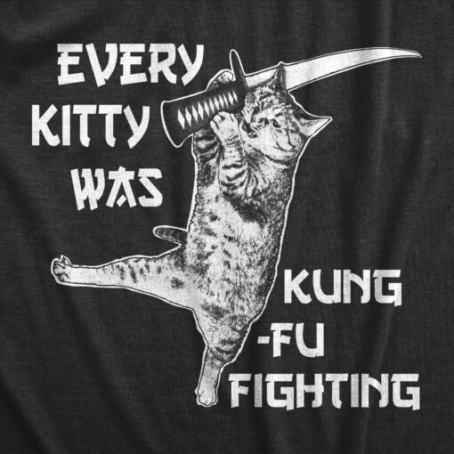 Every Kitty Was Kung Fu Fighting Men’s Tshirt