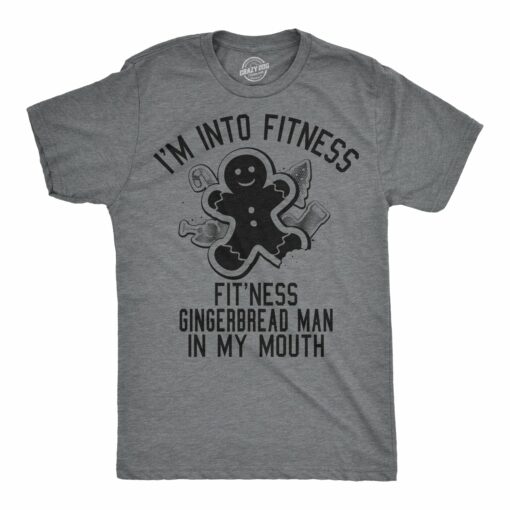 Fitness Gingerbread In My Mouth Men’s Tshirt