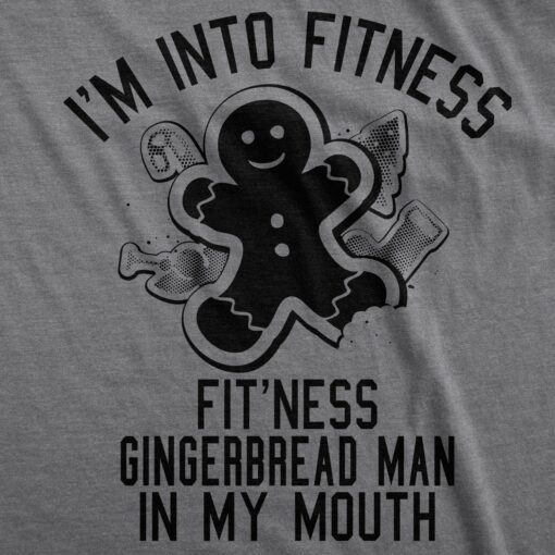 Fitness Gingerbread In My Mouth Men’s Tshirt