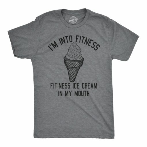 Fitness Ice Cream In My Mouth Men’s Tshirt