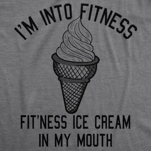 Fitness Ice Cream In My Mouth Men’s Tshirt