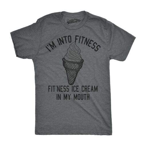 Fitness Ice Cream In My Mouth Men’s Tshirt