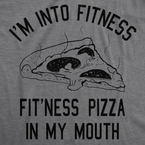 Fitness Pizza In My Mouth Men’s Tshirt