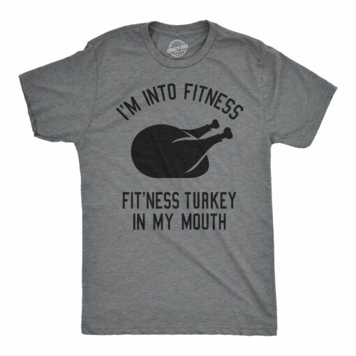 Fitness Turkey In My Mouth Men’s Tshirt