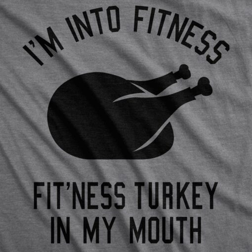 Fitness Turkey In My Mouth Men’s Tshirt